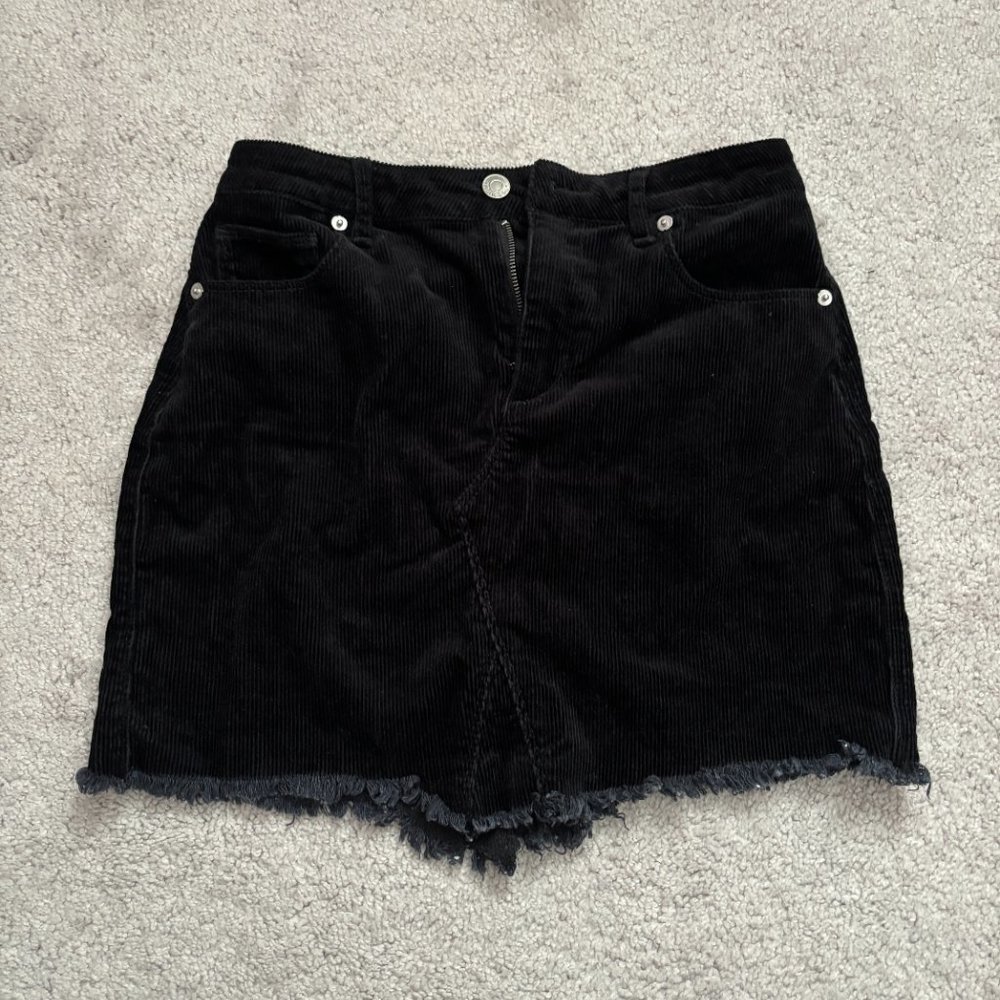 Black Corduroy Skirt Size S